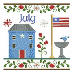 Months Of The Year House 07(Lg) machine embroidery designs