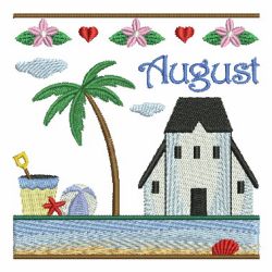 Months Of The Year House 08(Lg) machine embroidery designs