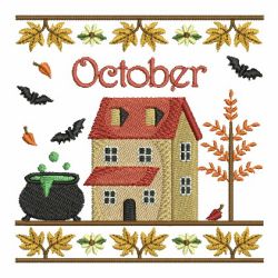 Months Of The Year House 10(Lg) machine embroidery designs