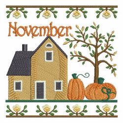 Months Of The Year House 11(Sm) machine embroidery designs