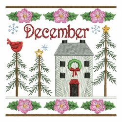 Months Of The Year House 12(Lg) machine embroidery designs