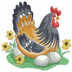 Chickens 2 10(Lg) machine embroidery designs