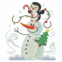 Snowmen And Friends(Lg) machine embroidery designs