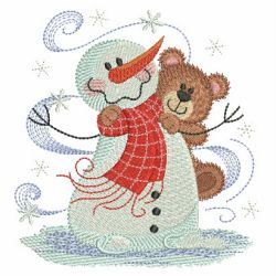 Snowmen And Friends 02(Lg) machine embroidery designs