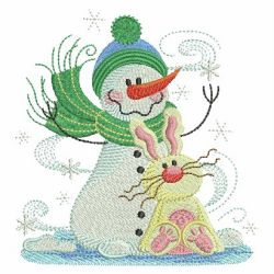 Snowmen And Friends 04(Lg) machine embroidery designs