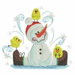 Snowmen And Friends 08(Lg) machine embroidery designs