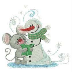 Snowmen And Friends 09(Lg) machine embroidery designs