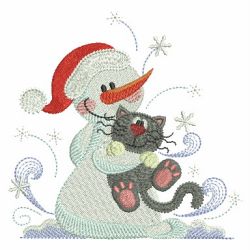 Snowmen And Friends 10(Lg) machine embroidery designs