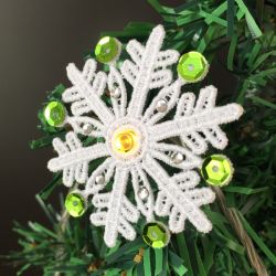 FSL Crystal Sequin Snowflake Lights 04 machine embroidery designs
