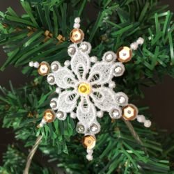 FSL Crystal Sequin Snowflake Lights 07 machine embroidery designs