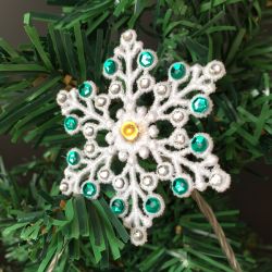 FSL Crystal Sequin Snowflake Lights 09 machine embroidery designs