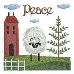 Months Of The Year Country Sheep 03 machine embroidery designs