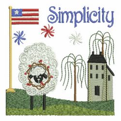 Months Of The Year Country Sheep 07 machine embroidery designs