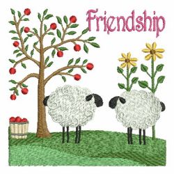 Months Of The Year Country Sheep 08 machine embroidery designs