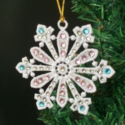 FSL Crystal Snowflakes 4 08 machine embroidery designs