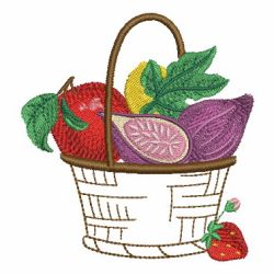 Basket Of Fruit 02(Lg) machine embroidery designs