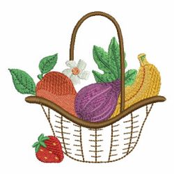 Basket Of Fruit 08(Sm) machine embroidery designs