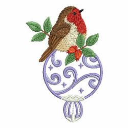 Bird On Ornaments 04(Lg) machine embroidery designs