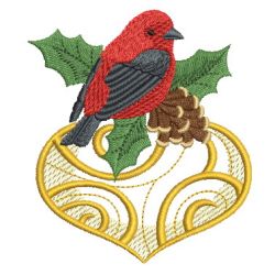 Bird On Ornaments 08(Sm) machine embroidery designs