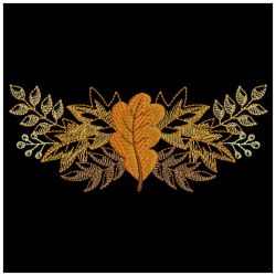 Fall Leaves Border 02(Sm) machine embroidery designs