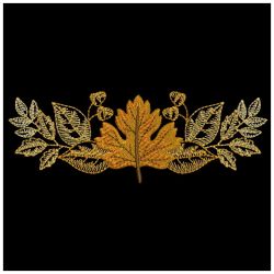Fall Leaves Border 06(Lg) machine embroidery designs