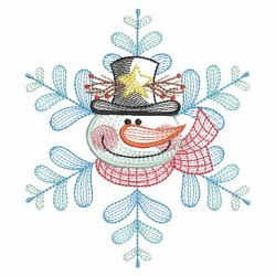 Rippled Snowman 10(Lg) machine embroidery designs