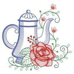 Vintage Tea Time 06(Lg) machine embroidery designs