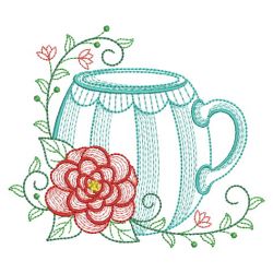 Vintage Tea Time 08(Lg) machine embroidery designs