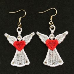 FSL Crystal Christmas Earrings machine embroidery designs