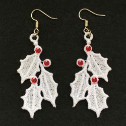 FSL Crystal Christmas Earrings 02 machine embroidery designs