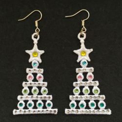 FSL Crystal Christmas Earrings 09 machine embroidery designs