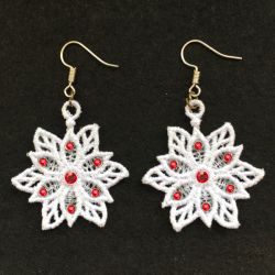 FSL Crystal Christmas Earrings 10 machine embroidery designs