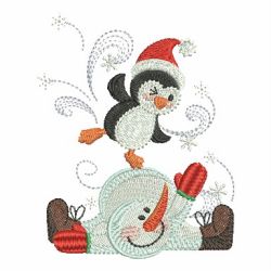 Snowmen And Friends 2 machine embroidery designs