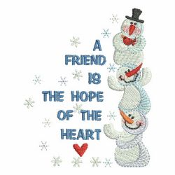 Snowmen And Friends 2 10 machine embroidery designs