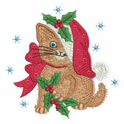 Christmas Pets 06 machine embroidery designs