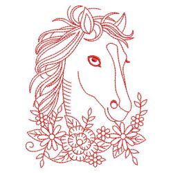 Redwork Horse 2(Md) machine embroidery designs