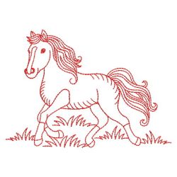 Redwork Horse 2 02(Sm) machine embroidery designs