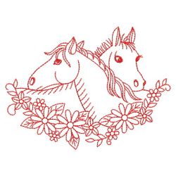 Redwork Horse 2 05(Md) machine embroidery designs