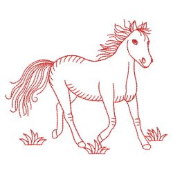 Redwork Horse 2 06(Md) machine embroidery designs