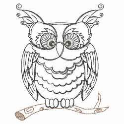 Blackwork Owls 3(Lg) machine embroidery designs