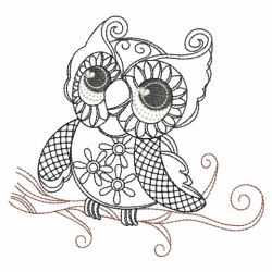 Blackwork Owls 3 04(Sm) machine embroidery designs