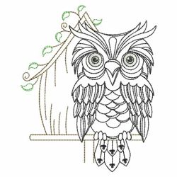 Blackwork Owls 3 06(Lg) machine embroidery designs
