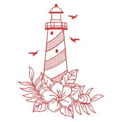 Redwork Tropical Scene 03(Lg) machine embroidery designs