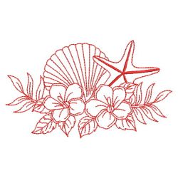 Redwork Tropical Scene 04(Md) machine embroidery designs