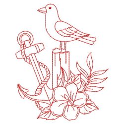 Redwork Tropical Scene 05(Lg) machine embroidery designs