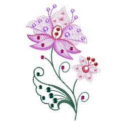 Crystal Jacobean Floral 02 machine embroidery designs