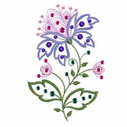 Crystal Jacobean Floral 04 machine embroidery designs