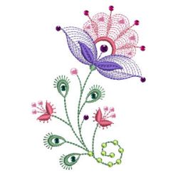 Crystal Jacobean Floral 05 machine embroidery designs