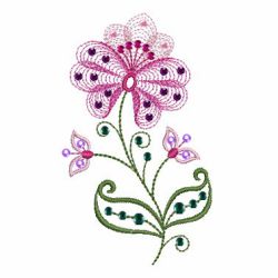 Crystal Jacobean Floral 07 machine embroidery designs