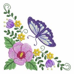 Delightful Butterfly Corner 2 machine embroidery designs